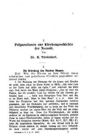 Präparationen zur Kirchengeschichte der Neuzeit
