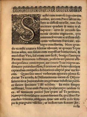 De dispensatione circa iusiurandum