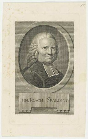 Bildnis des Ioh. Ioach. Spalding