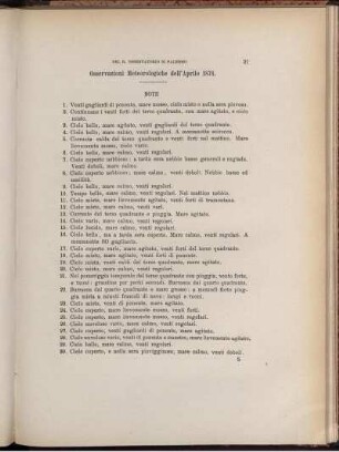 Osservazioni Meteorologiche dell' Aprile 1878.