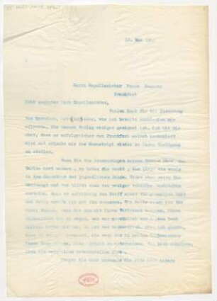 Brief an Frantisek Neumann : 18.05.1912