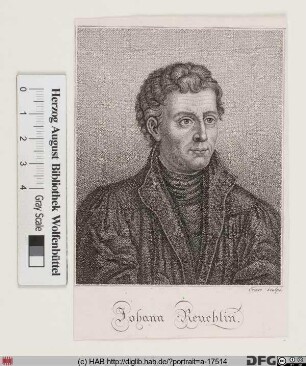 Bildnis Johannes Reuchlin (griech. Kapnion, lat. Capnio)