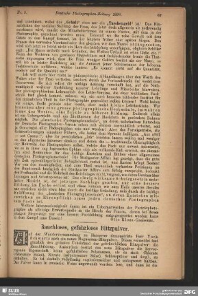 Rauchloses, gefahrloses Blitzpulver