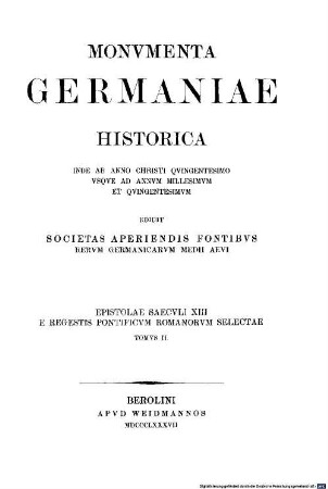 Monumenta Germaniae historica. 2