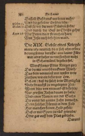 Die XIX. Gebür eines Kriegsmans ...