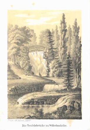 Die Teufelsbrücke zu Wilhelmshöhe.