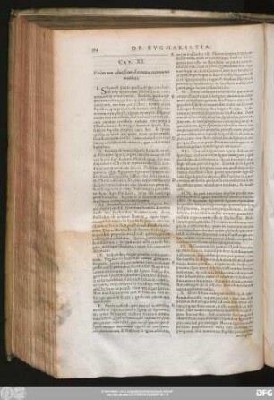 Cap. XI. Utrùm non adversetur Scripturae communio mutilata.
