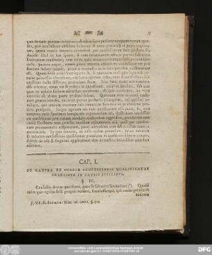 Cap. I. De Natura Et Indole Confessionis Qualificatae Praecipue In Causis Civilibus.