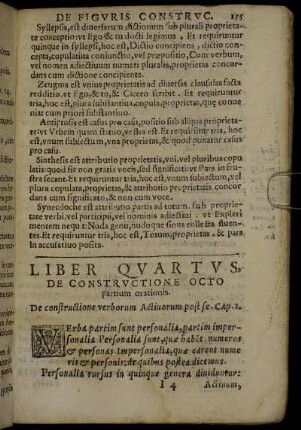Liber Quartus, De Constructione Octo partium orationis