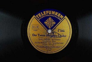 Der Tenor und seine Lieder : 2. Teil