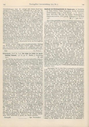 143 [Rezension] Güterbock, Carl, Der Islam im Lichte der byzantinischen Polemik