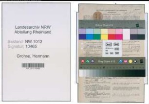 Entnazifizierung Hermann Grohse , geb. 02.02.1912 (Zahnarzt)