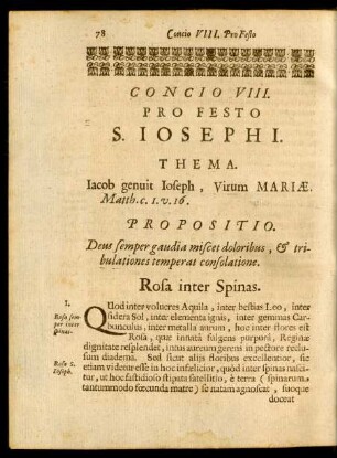 Concio VIII. Pro Festo S. Iosephi.