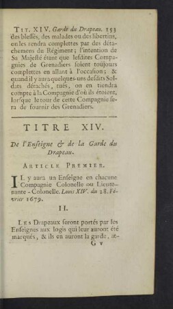 Titre XIV.