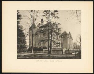 Schloss Lindenau, Brandenburg Erweiterung: Westseite (aus: Alfred Breslauer, Ausgeführte Bauten 1897-1927)
