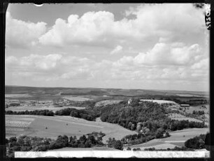 Blick von Burg Ranis nach Brandenstein