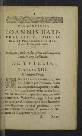 De Tutelis, Titulus XIII.