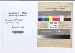 Entnazifizierung Josef Posch , geb. 09.11.1909 (Rechtsanwalt)
