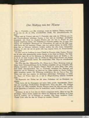 Der Rückzug von der Marne