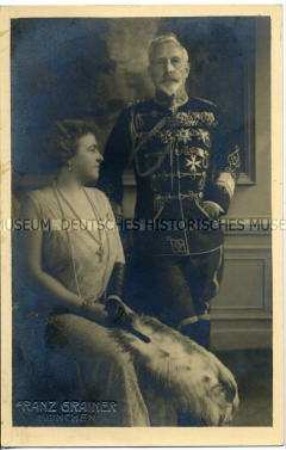 Wilhelm II. mit seiner zweiten Frau Hermine