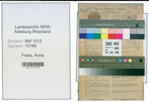 Entnazifizierung Anna Franz , geb. 25.03.1895 ()