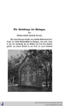 Die Steinkreuze von Ebringen.