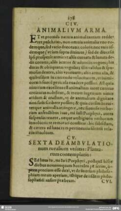CV. Sexta Deambulationum ruralium utilitas: Plantarum contemplatio