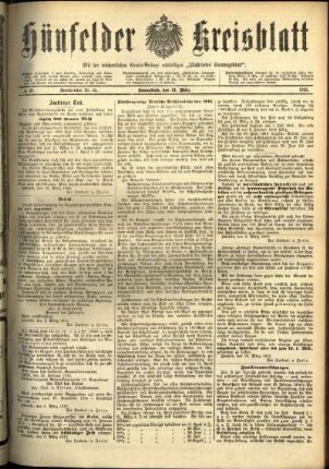 Ausgabe vom Samstag, den 13. März 1915.