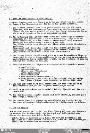 6. Offene Fragen