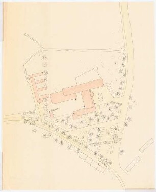 Grünanlage an der Paracelsus-Klinik, Marl: Lageplan