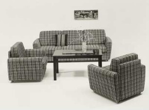 Sitzgruppe : Wohnzimmermöbel. Sitzgruppe mit Couchtisch (1976; VEB Raumgestaltung Torgelow)