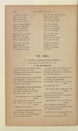 VII. Schiller.