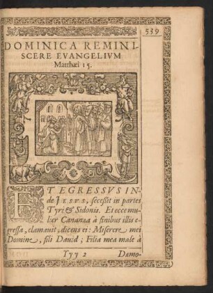 Dominica Reminiscere Evangelium Matthaei 15.