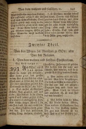 I. Von dem wahren und falschen Christenthum. - II. Von der wahren Busse.
