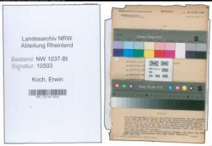 Entnazifizierung Erwin Koch , geb. 28.07.1899 ()