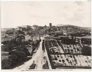 Ansicht von Perugia: Blick vom Turm der Kirche S. Pietro