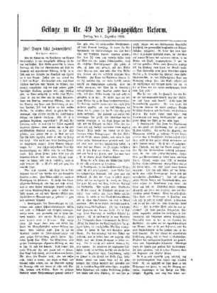 Auf Regen folgt Sonnenschein : Beilage zu No. 49 der Pädagogischen Reform
