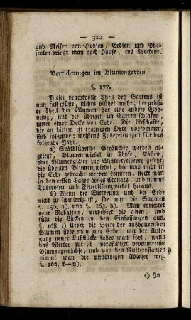 § 177-178. Verrichtungen im Fruchtgarten.