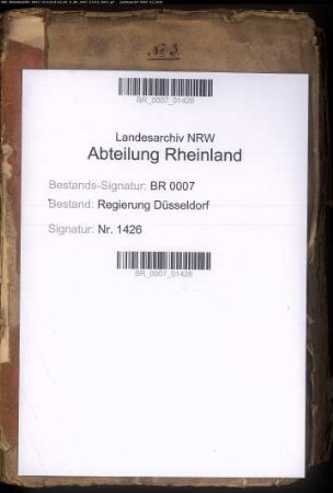 Arbeitsanstalt zu Brauweiler Gen. Band 2