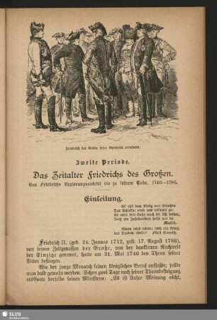 Zweite Periode. Das Zeitalter Friedrichs des Großen