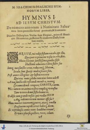 Hymnus I Ad Iesum Christum