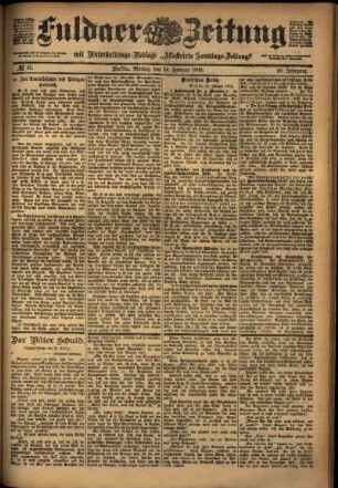 Ausgabe vom Montag, den 24. Februar 1902.