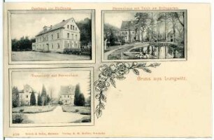 Lungwitz. Gasthaus, Herrenhaus, Damenstift