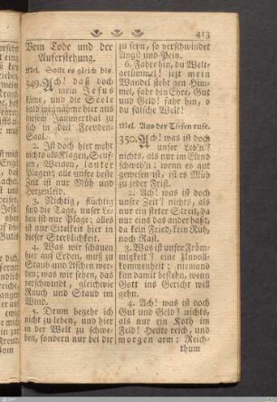 Vom Tode und der Auferstehung.
