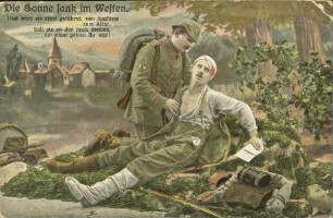 Die Sonne sank im Westen - Und wird sie einst geführet [...]