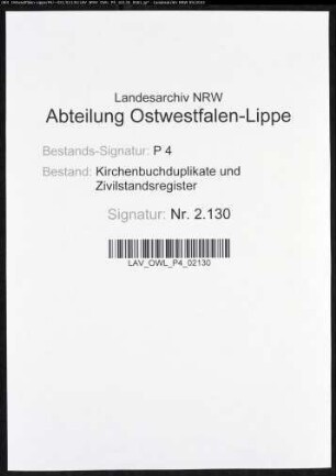Kirchenbuchduplikat der evangelischen Gemeinde Werdohl, Kreis Altena (GHT 1873). (Gemeinde: Werdohl, Evangelische Gemeinde)