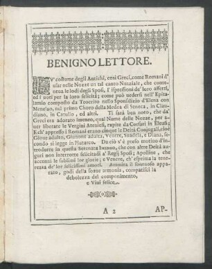 Benigno Lettore.
