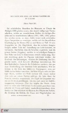 21: Der Raub der Kora auf einem Vasenbilde in Eleusis