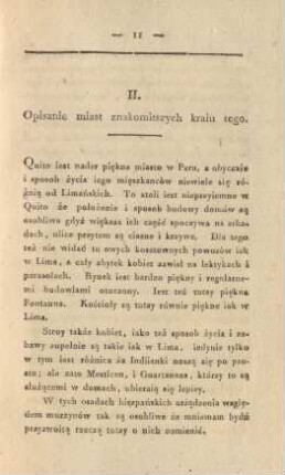 II. Opisanie miast znakomitszych kraiu tego