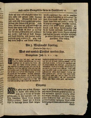 137-153, Am 3. Weyhnacht feyertag. (Berlin / im Jahr 1691.) Was uns nemlich Christus worden seye.